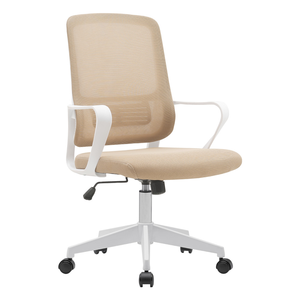 Irodai szék, bézs/fehér, SALOMO TYP 1 (RP)