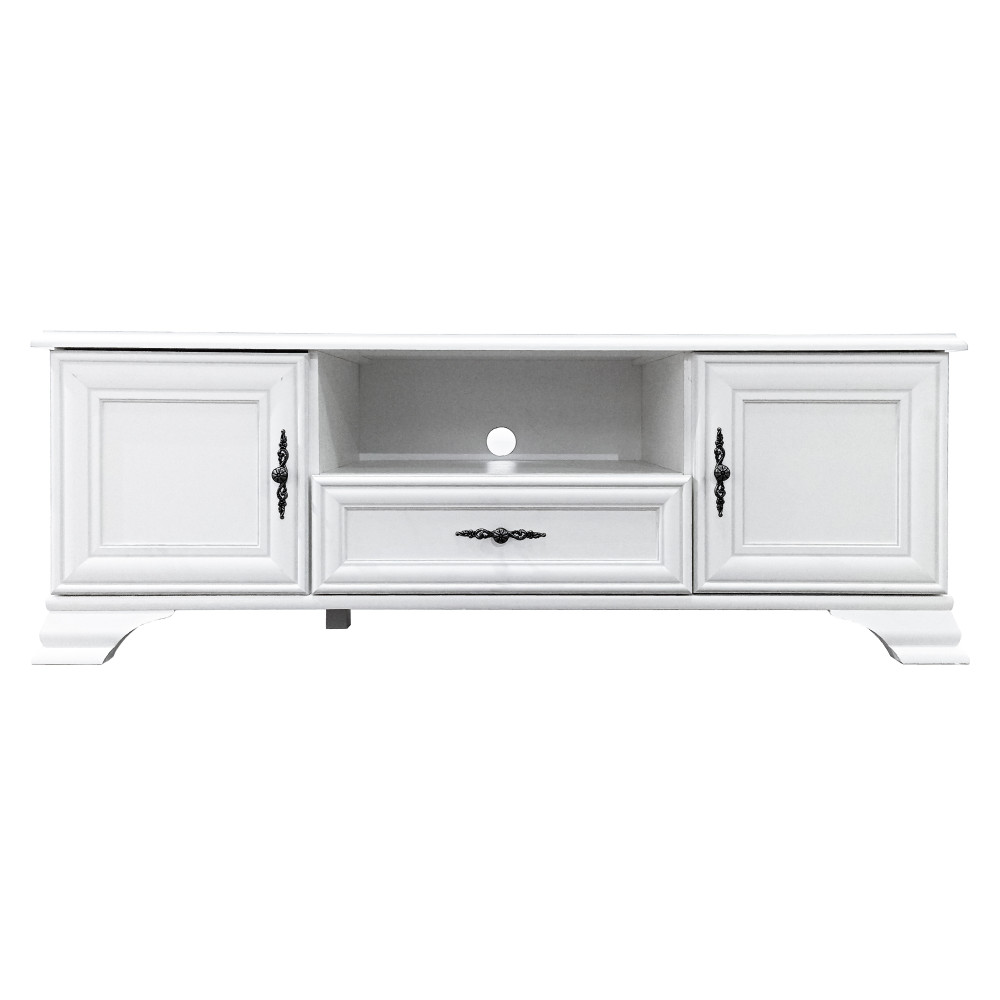 TV-asztal, alpesi fehér, KENTAK RTV2D1S (RP)