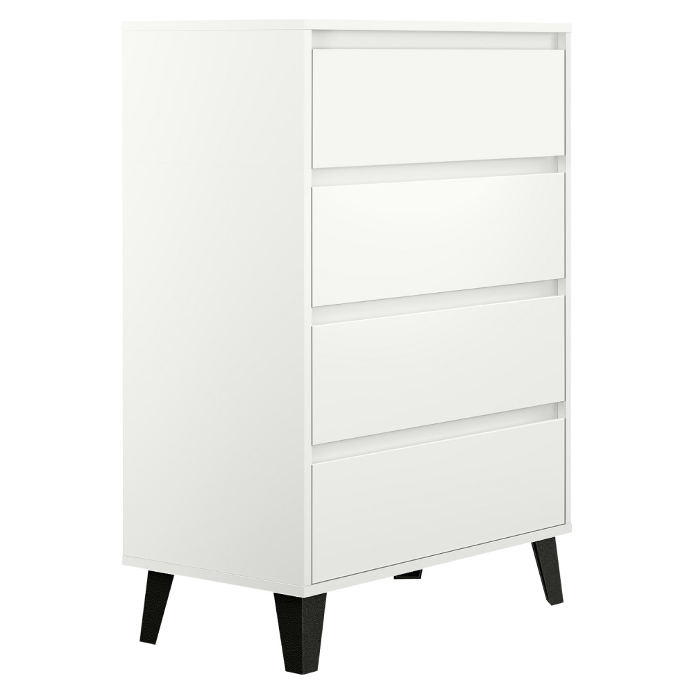 Komód, fehér, BOGAN NEW 4S70 (RP)