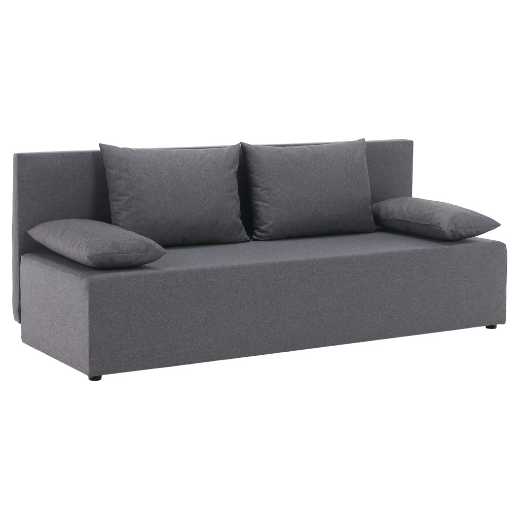 Kihúzható heverő, világosszürke, EUGI (RP)