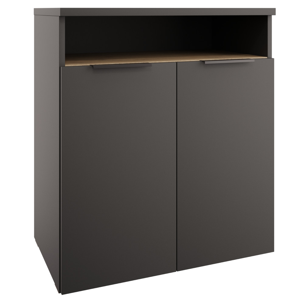 Komód, antracit/cremona tölgy, ADAPO ADP04 (RP)