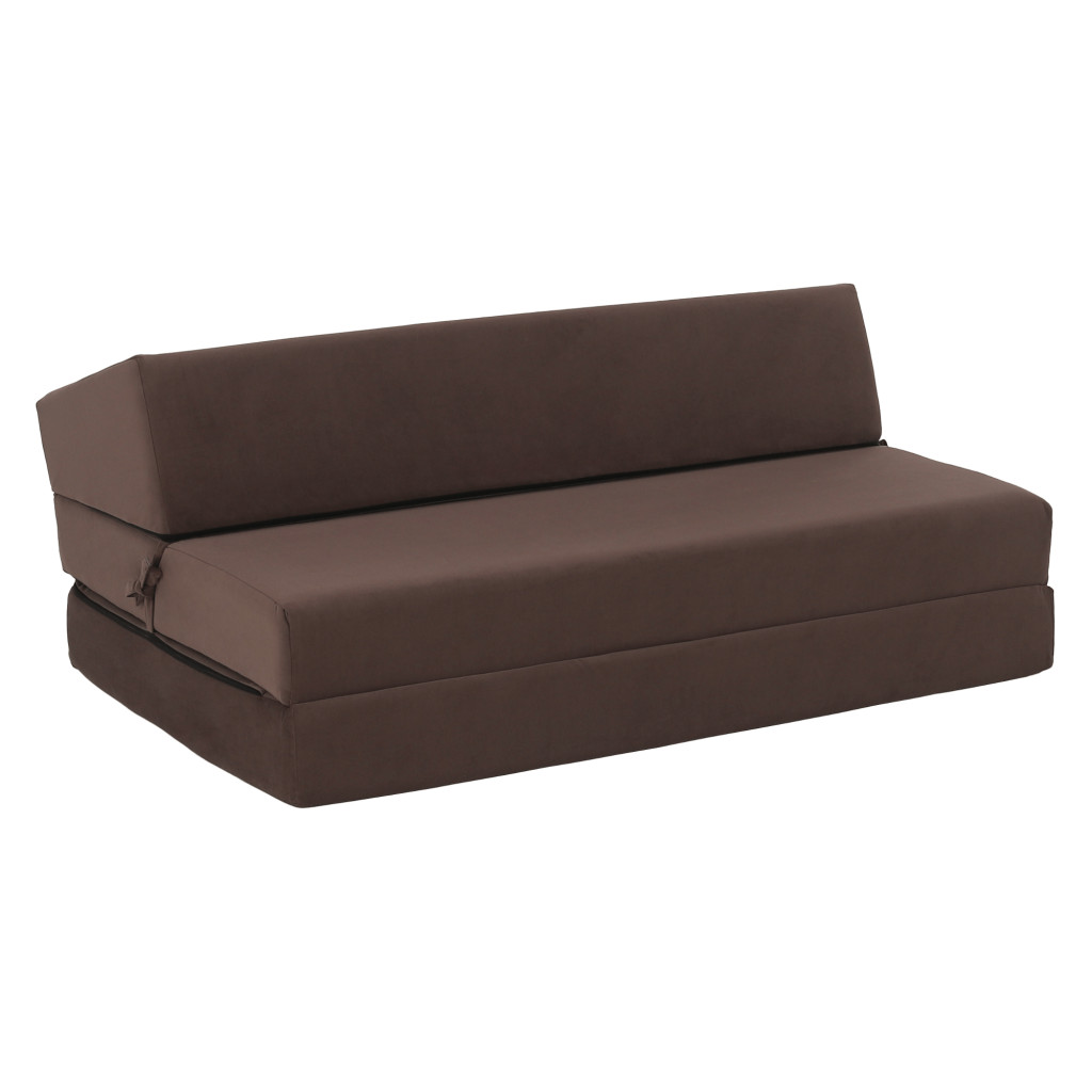 Összecsukható matrac/fotel, 2v1, barna Taupe, VEDIS (RP)