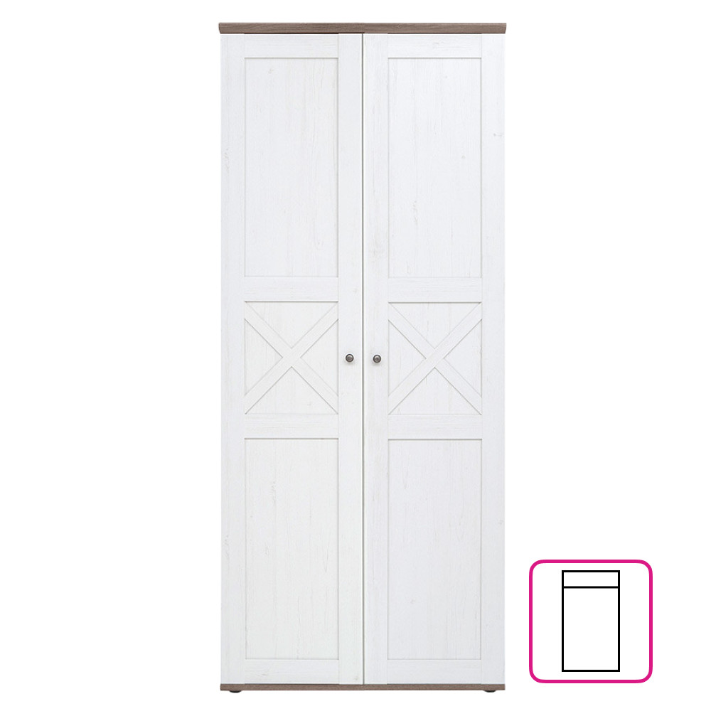 Szekrény, canyon fenyő/sonoma trüffel tölgy, TEINA SZF2D007 (RP)