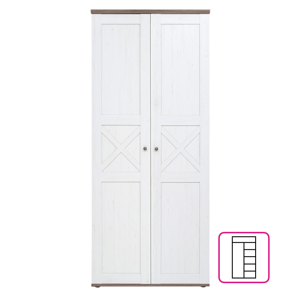 Szekrény, canyon fenyő/sonoma trüffel tölgy, TEINA SZF2D006 (RP)