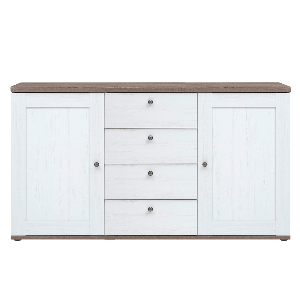 Komód, canyon fenyő/sonoma trüffel tölgy, TEINA KOM2D4S (RP)