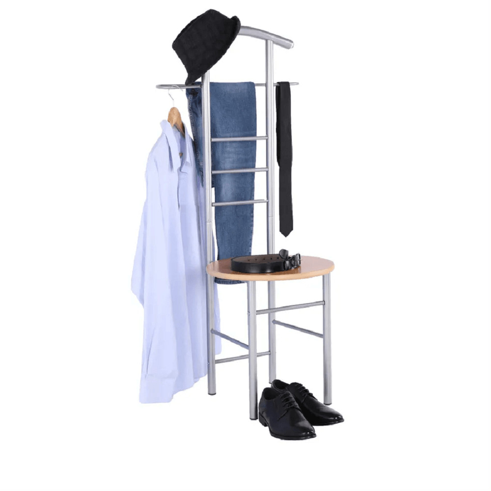 Szobainas, ezüst fém + bükkfa, FRANK (RP)