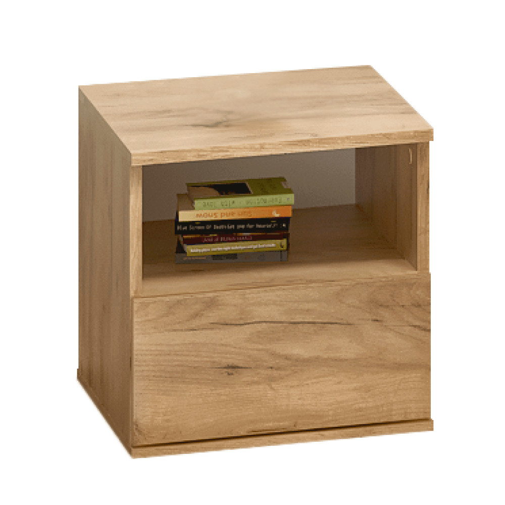 Éjjeliszekrény, tölgy craft arany, DOLI (RP)