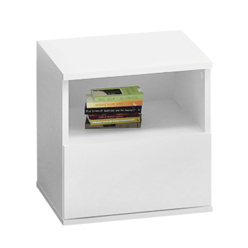 Éjjeliszekrény, fehér, DOLI (RP)