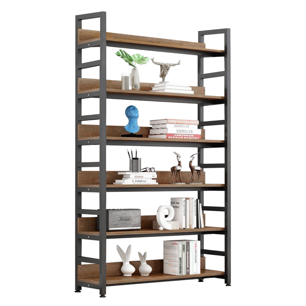 Polcállvány, sötét tölgy/fekete, JANEL TYP 2 (RP)