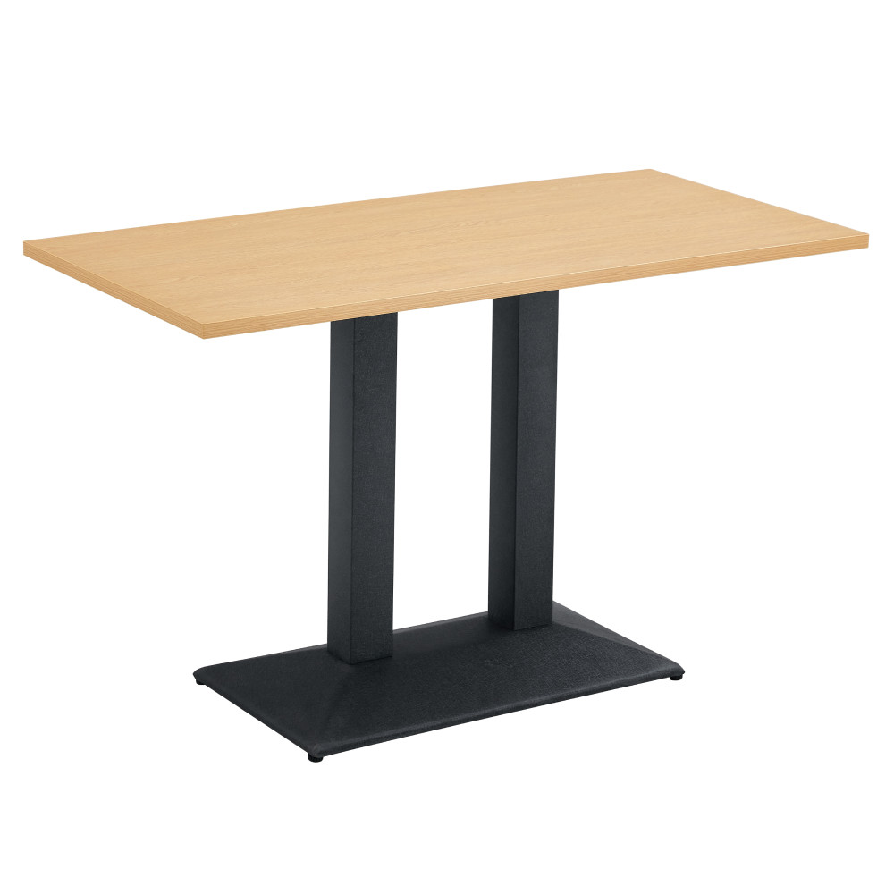 Bisztró asztal, tölgy/fekete, 120x60 cm, RINALDO TYP 2 (RP)