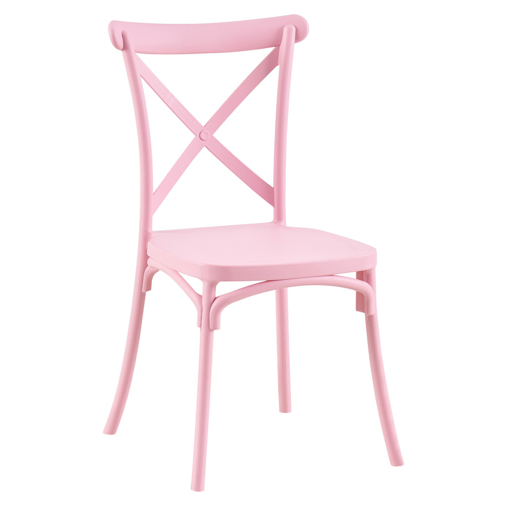 Rakásolható szék, rózsaszín, SAVITA (RP)