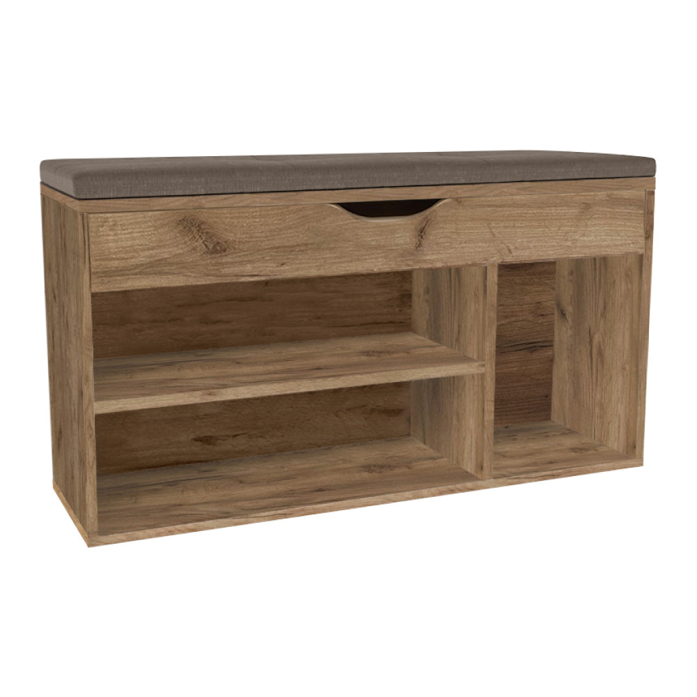 Cipőpolc paddal, artisan tölgy, FUDDY NEW (RP)