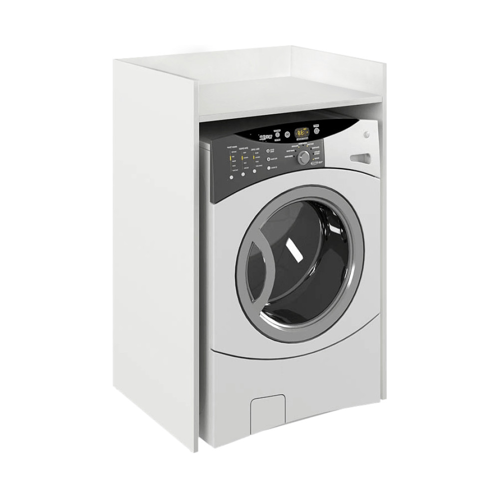 Szekrény mosógéphez, fehér, VOJTO (RP)