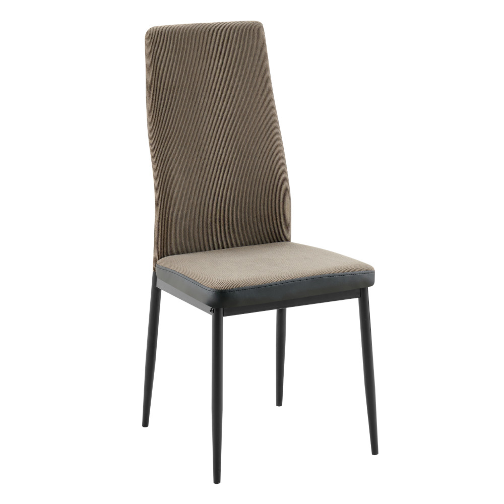 Étkező szék, sötétbarna/fekete, ENRA NEW (RP)