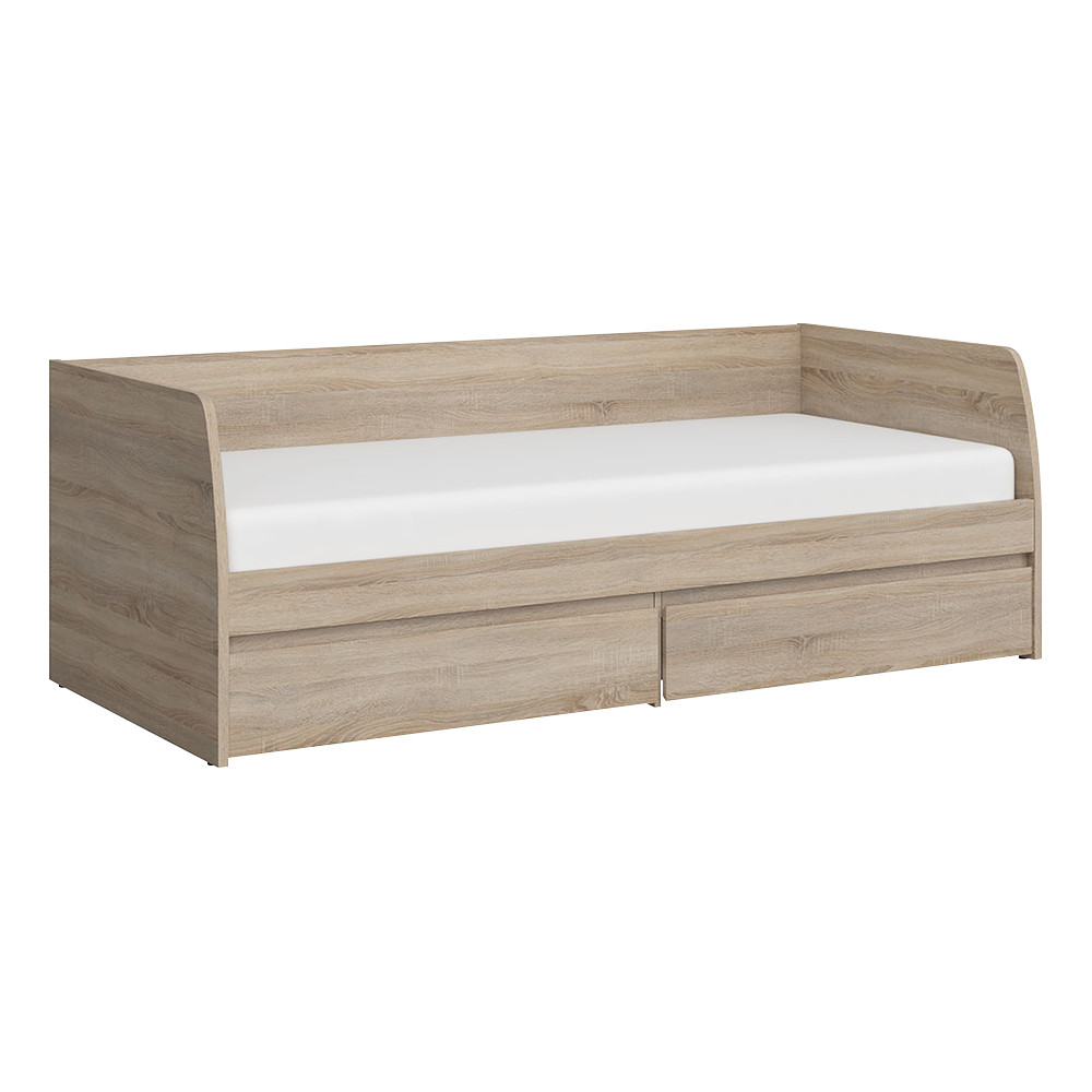 Ágy 2S, 90x200, sonoma tölgy, NORTY TYP 28 (RP)