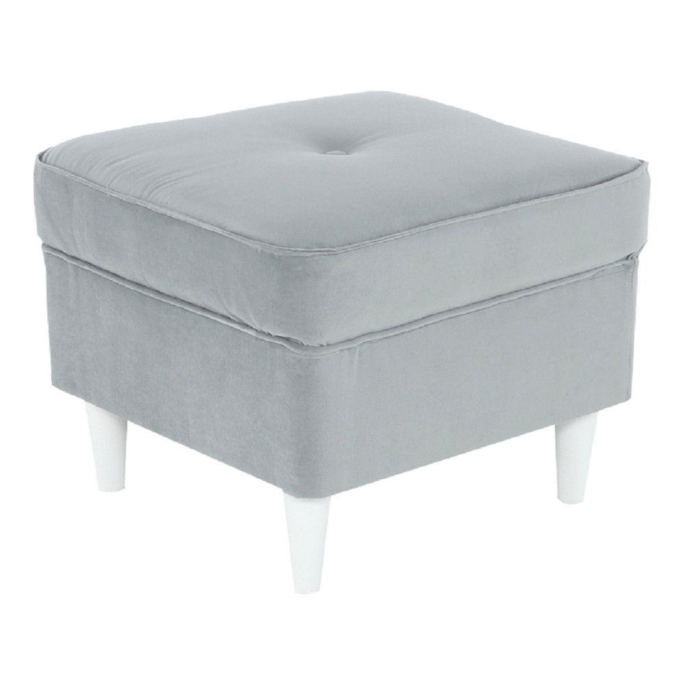 Puff, világosszürke/fehér, RUFINO 3 NEW (RP)