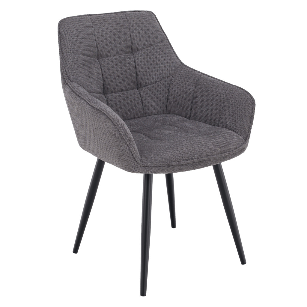 Design fotel, szürke/fekete, MARKEN (RP)