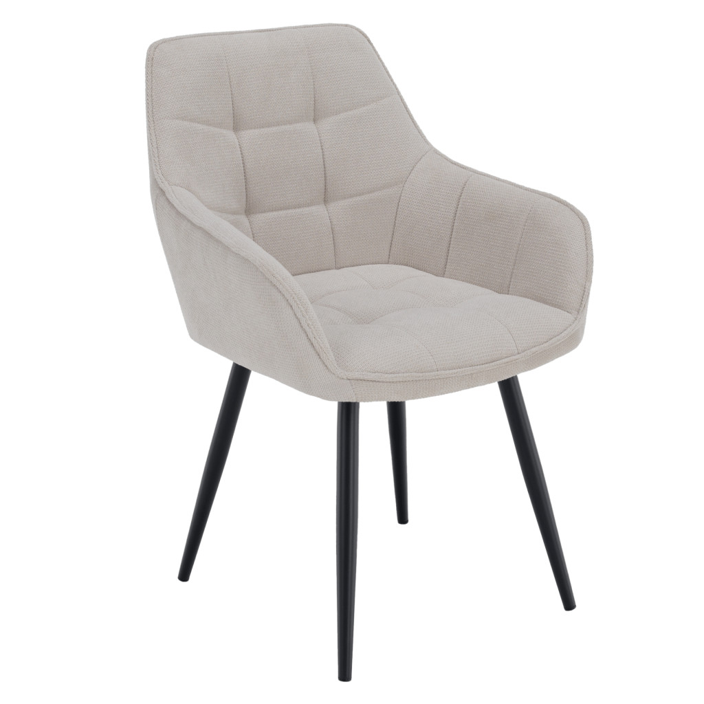 Design fotel, bézs/fekete, MARKEN (RP)