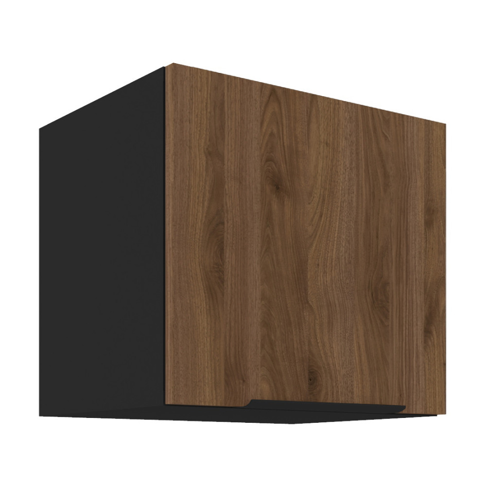 Felső szekrény, okapi dió/fekete, MENZO 40 GU-36 1F (RP)