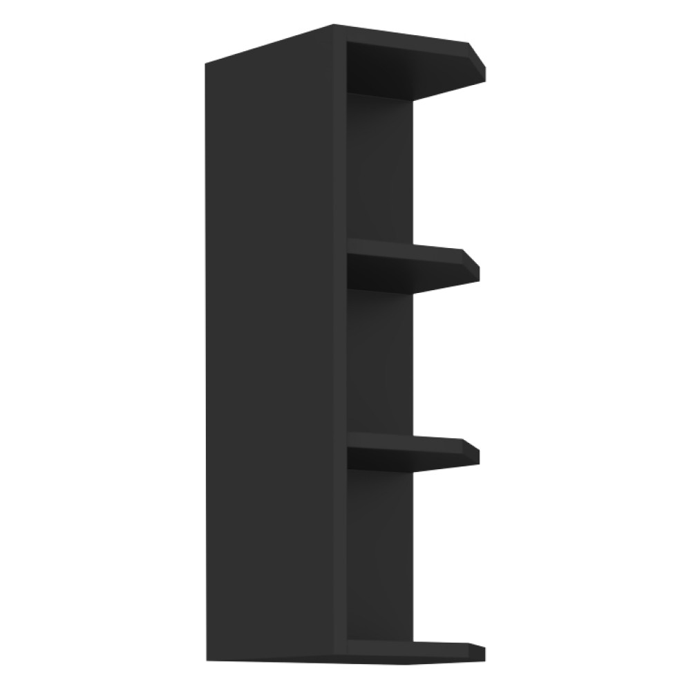 Felső sarokszekrény fekete, ARAKA/MENZO/SIBER 30 G-72 ZAK (RP)