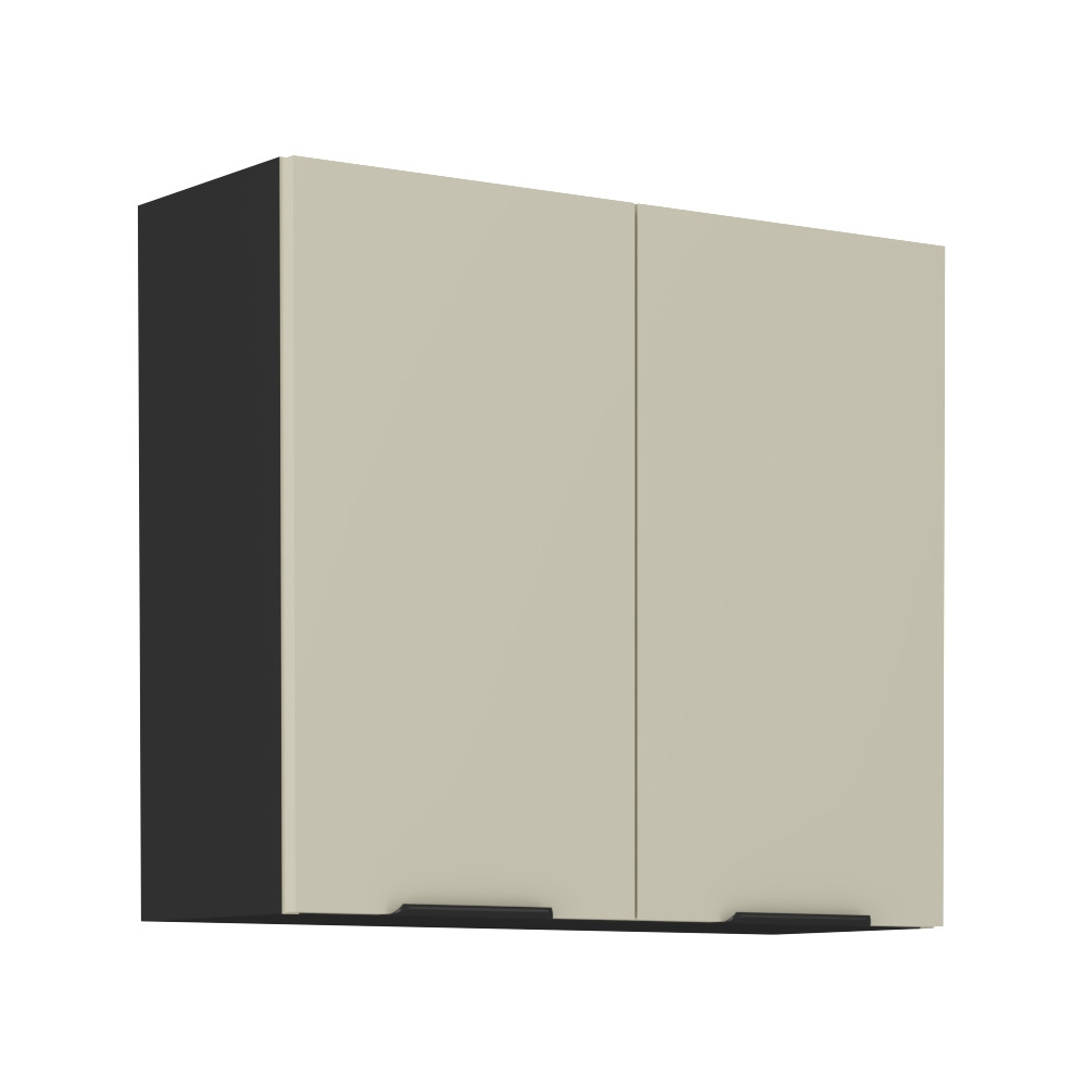 Felső szekrény, kasmír/fekete, ARAKA 80 G-72 2F (RP)