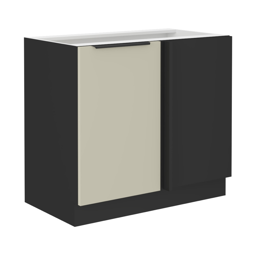 Alsó szekrény, kasmír/fekete, ARAKA 105 ND 1F BB (RP)