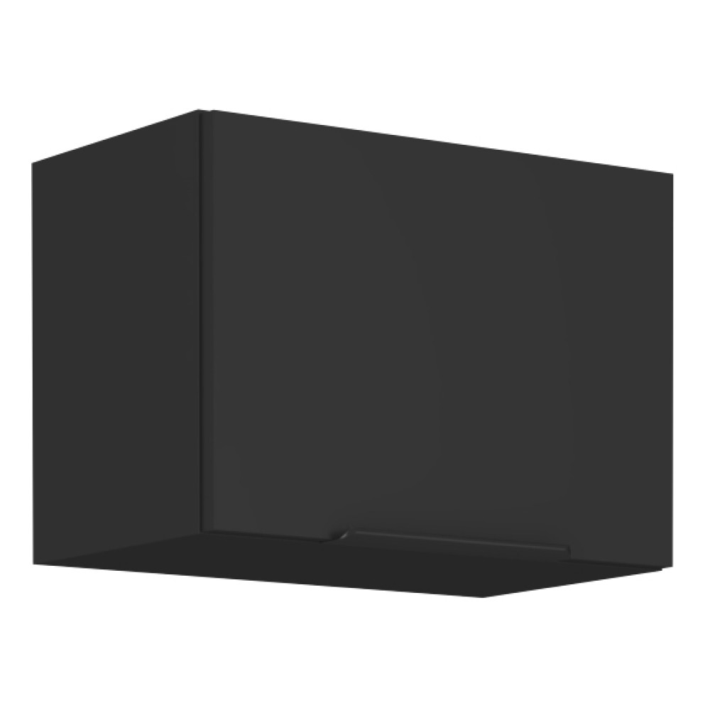 Felső szekrény, fekete, SIBER 50 GU-36 1F (RP)