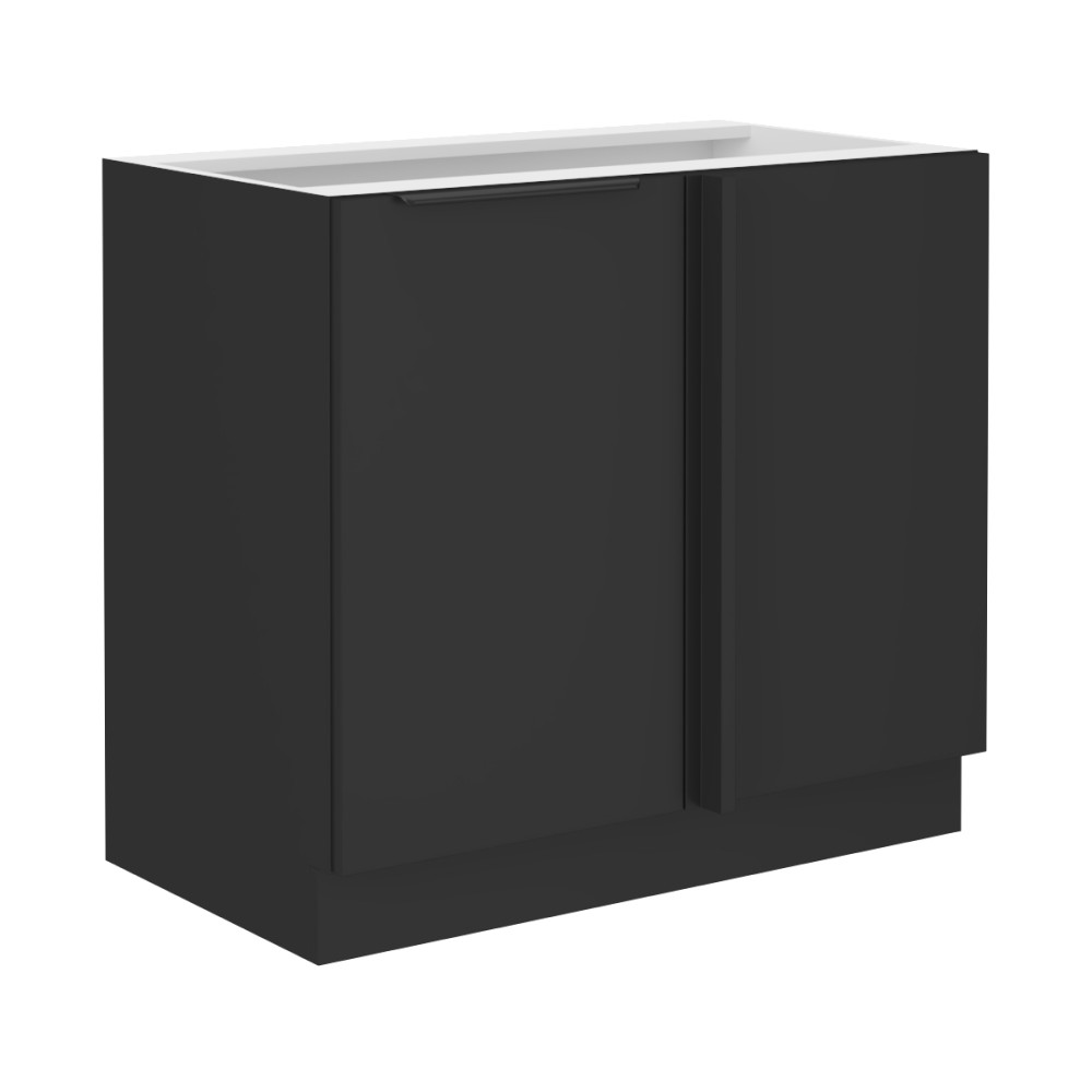 Alsó szekrény, fekete, SIBER 105 ND 1F BB (RP)