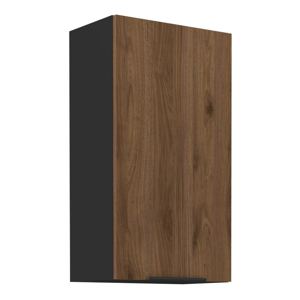 Felső szekrény, okapi dió/fekete, MENZO 50 G-90 1F (RP)