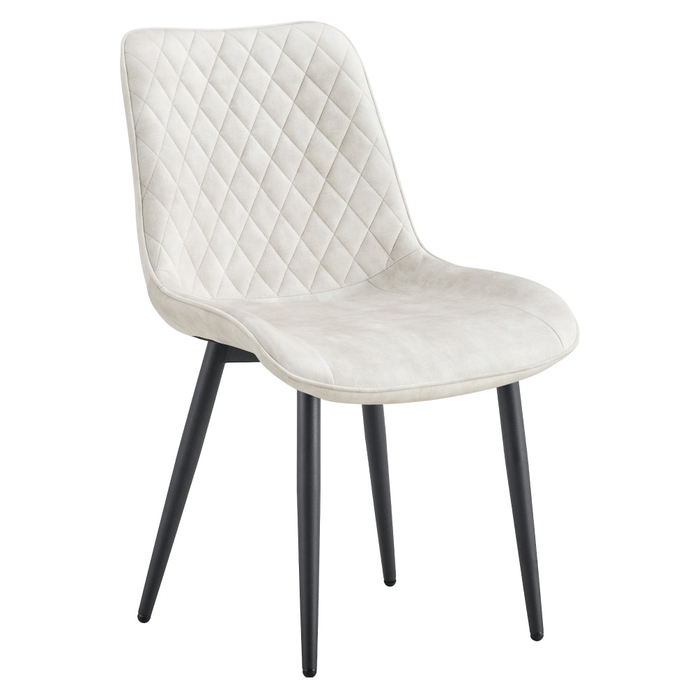 Étkezőszék, krémszínű/fekete, ZAINA TYP 1 (RP)