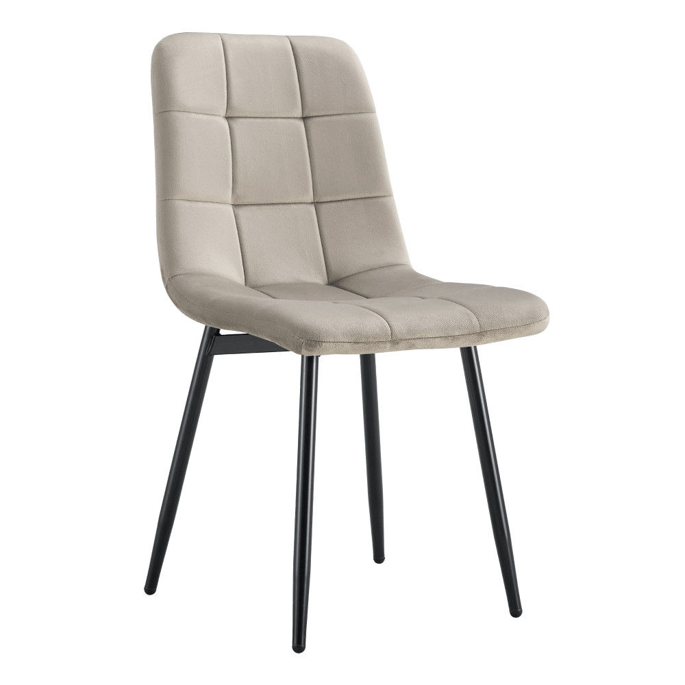 Szék, szürkésbarna Taupe Velvet szövet/fekete, RAMITA TYP 3 (RP)