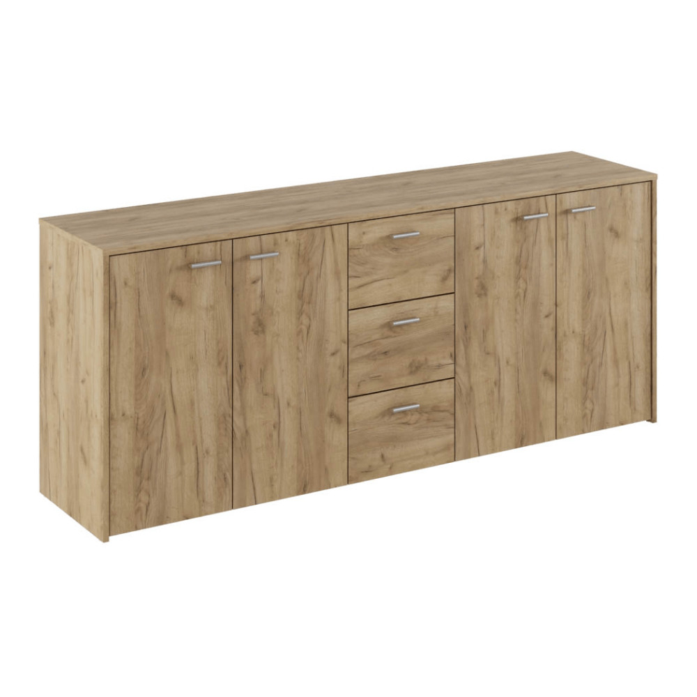 Kombinált komód, artisan tölgy, HUGOS 180 (RP)