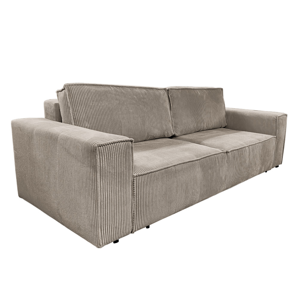 Kihúzható heverő, szürkésbézs Taupe, HARPERA BIG SOFA (RP)