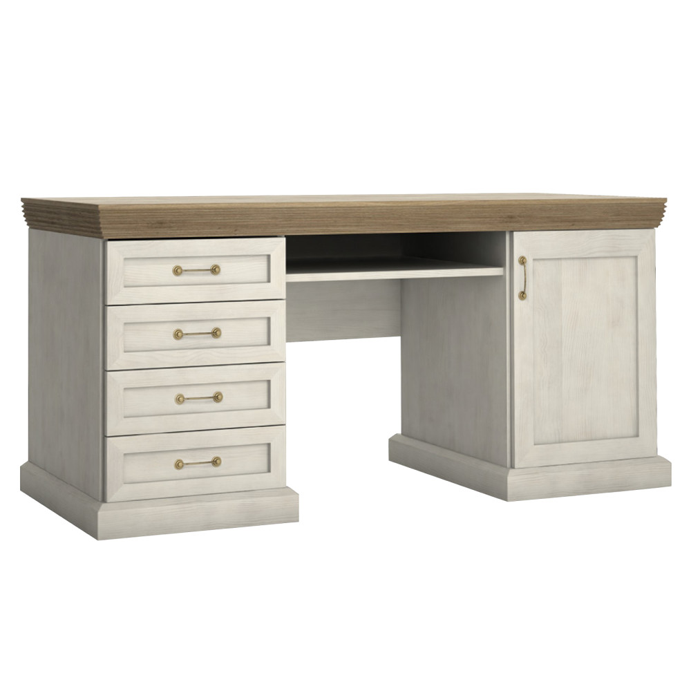 Számítógépasztal, északi fenyő/vadtölgy, ROYAL B1 (RP)