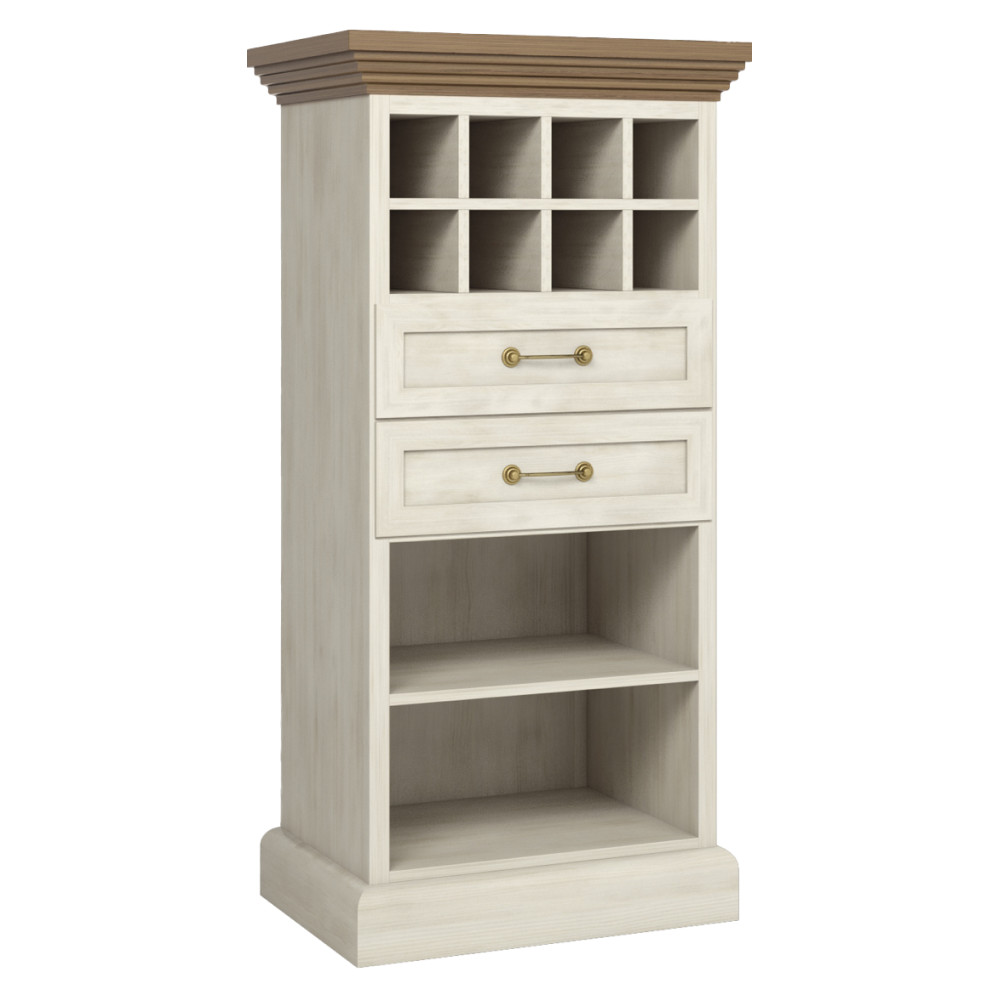 Komód, északi fenyő/vadtölgy, ROYAL R2S (RP)