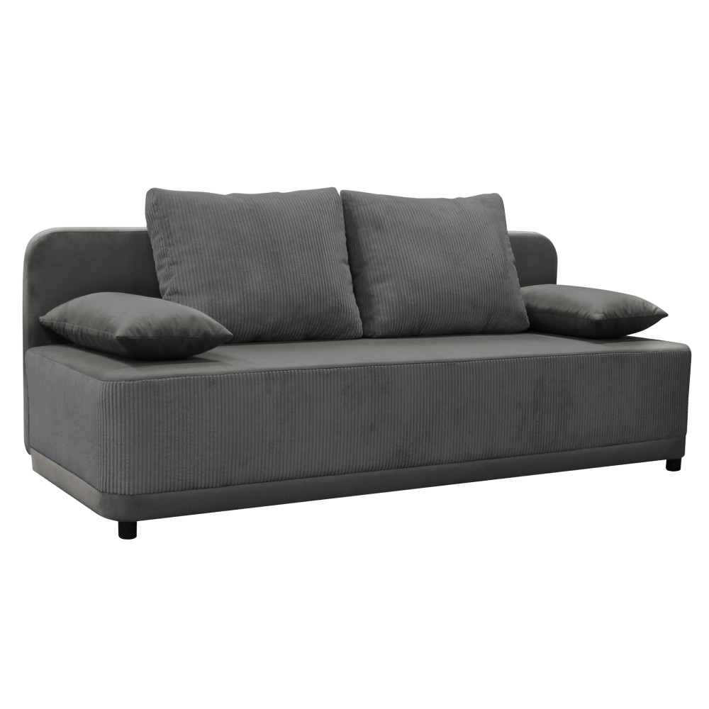 Kihúzható heverő, szürke, SENTY (RP)