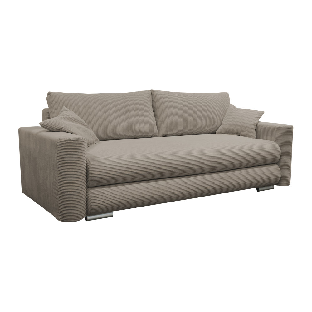 Széthúzható heverő, szürkésbarna Taupe, ROSELYN (RP)