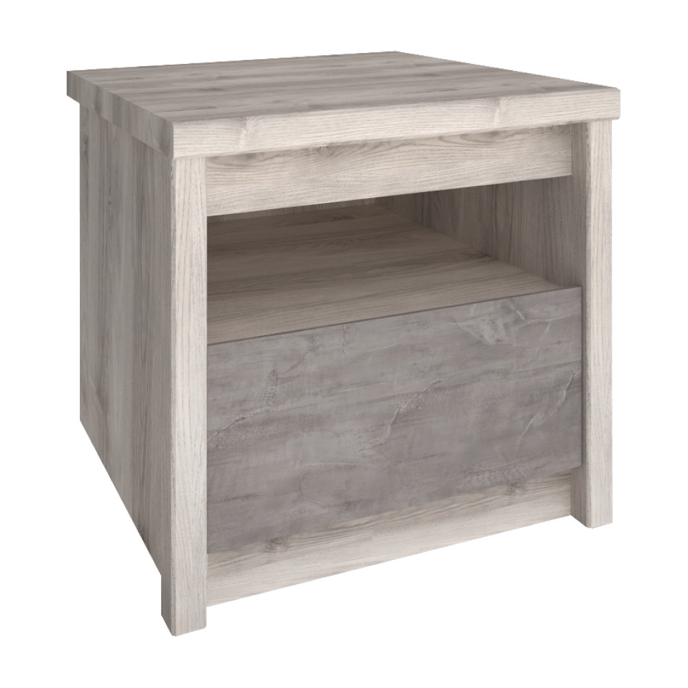 Éjjeliszekrény 1S, nairobi gesztenye/onix, JESI (RP)