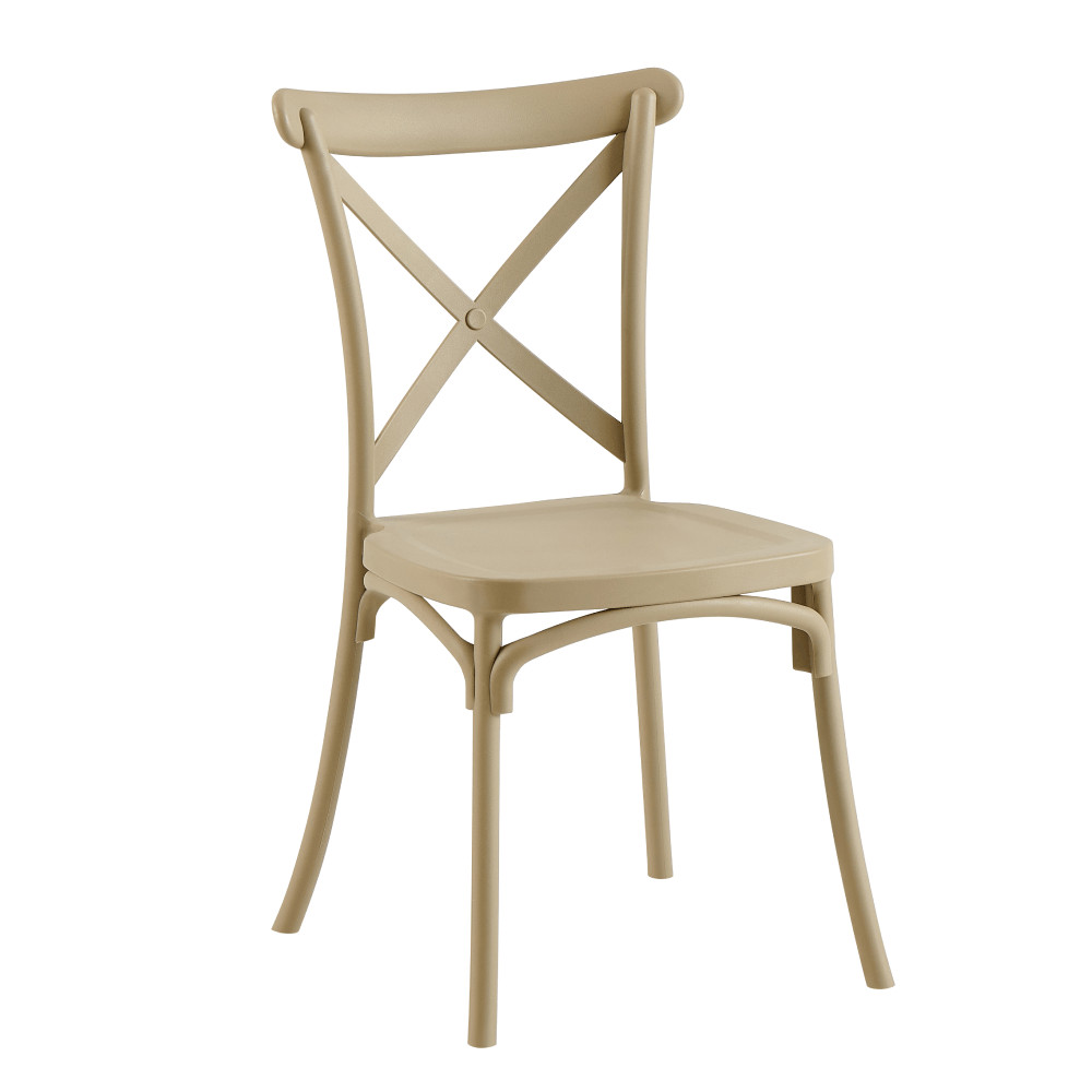 Rakásolható szék, szürkésbarna, SAVITA (RP)