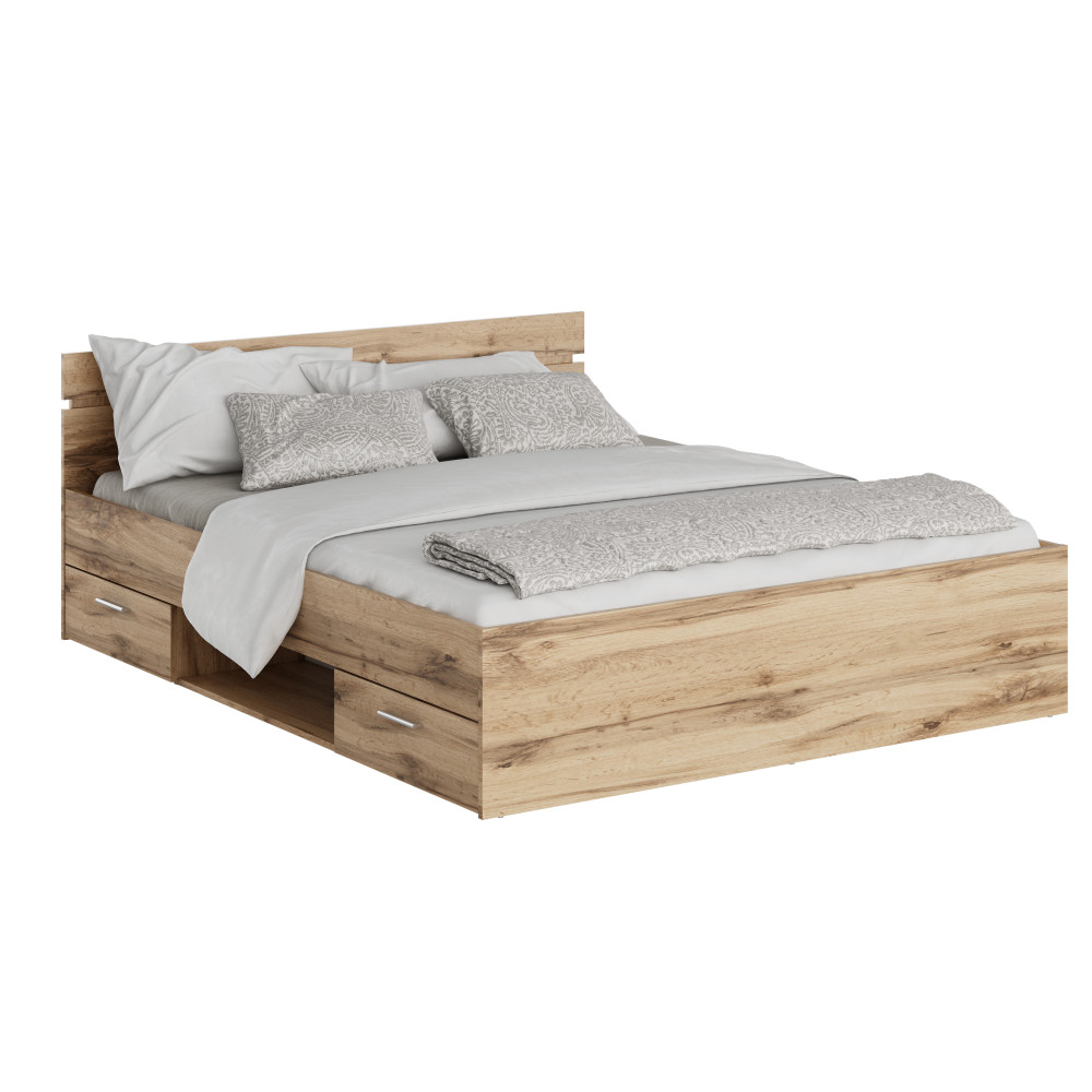 Ágykeret, 160x200, wotan tölgy, MICHIGAN NEW (RP)