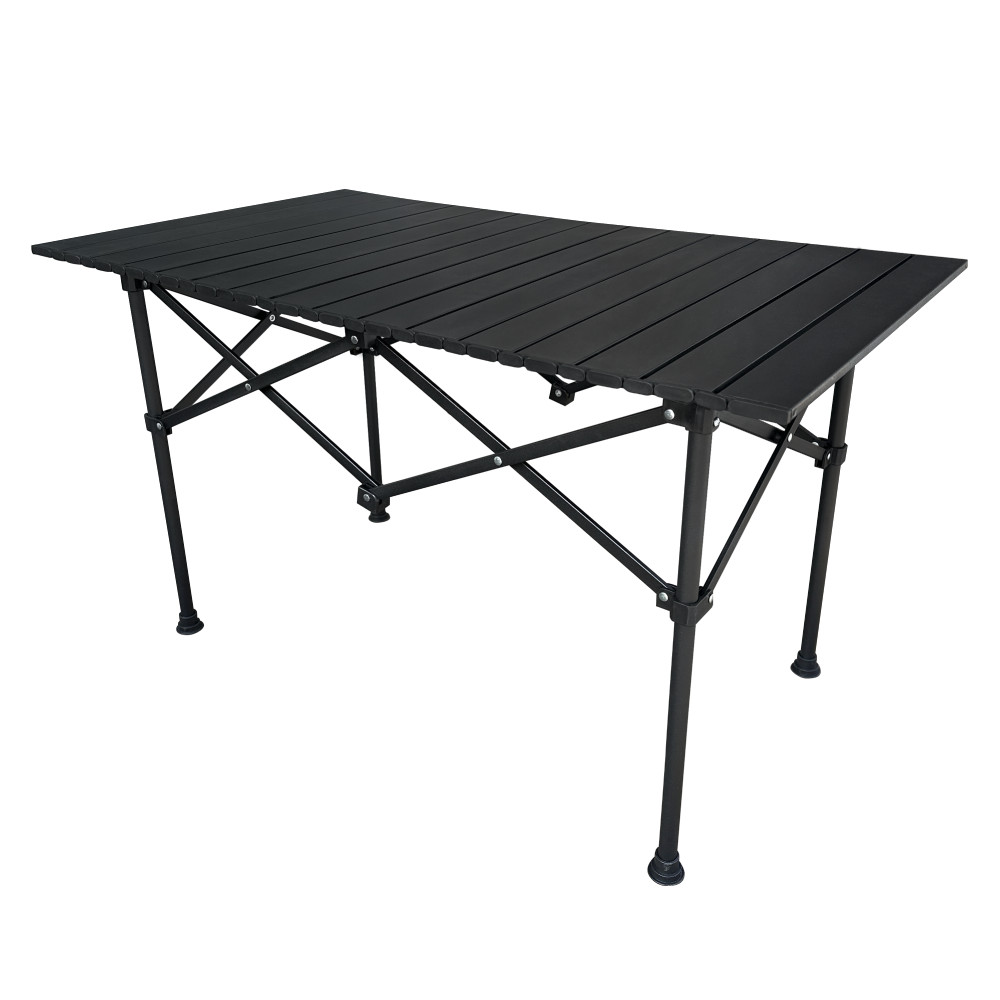 Kempingasztal, fekete, MAKUR (RP)