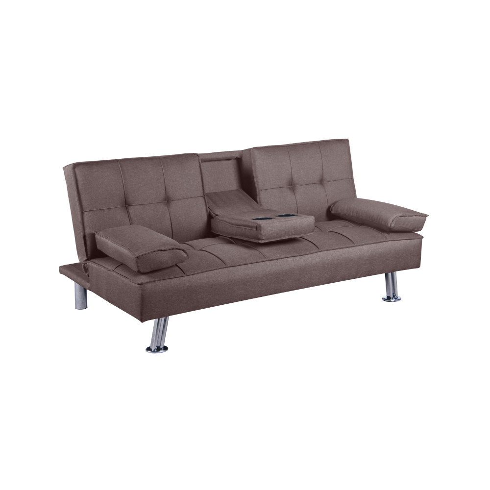 Kinyitható kanapé, barna, GOLDIA NEW (RP)