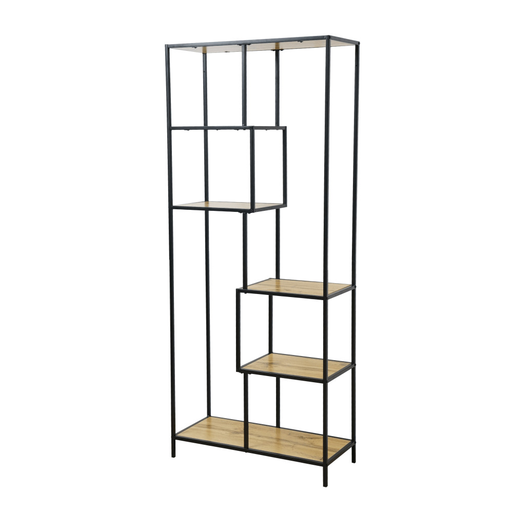 Polcállvány, fekete/tölgy, BILOTE TYP 3 (RP)