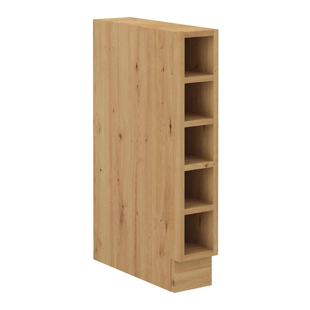 Alsó nyitott szekrény, artisan tölgy, LULA 15D OTW BB (RP)