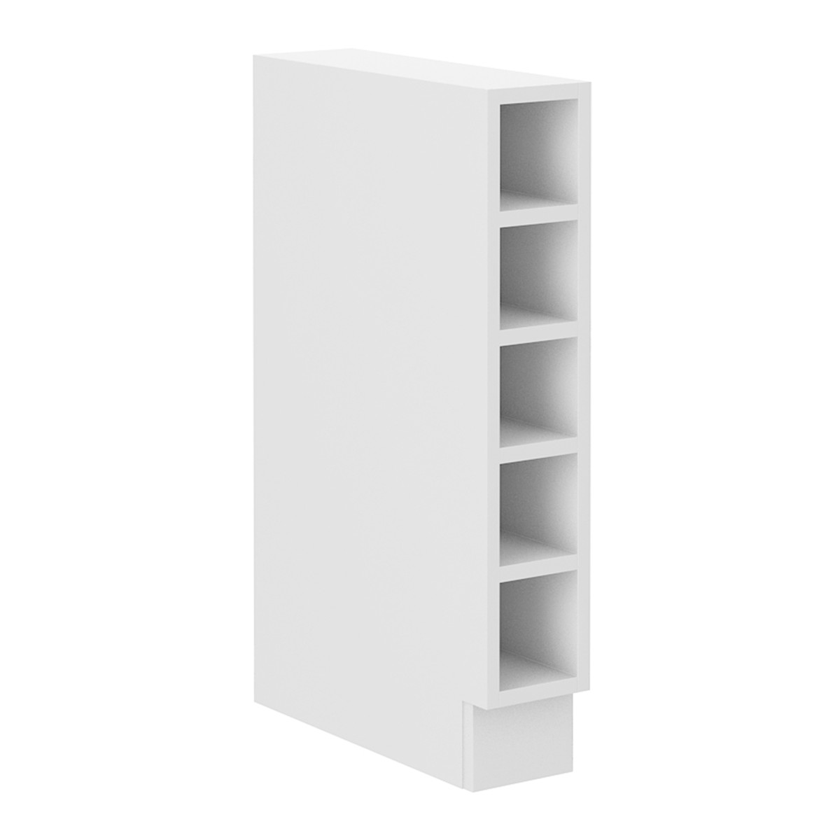 Alsó nyitott szekrény, fehér, LULA 15D OTW BB (RP)