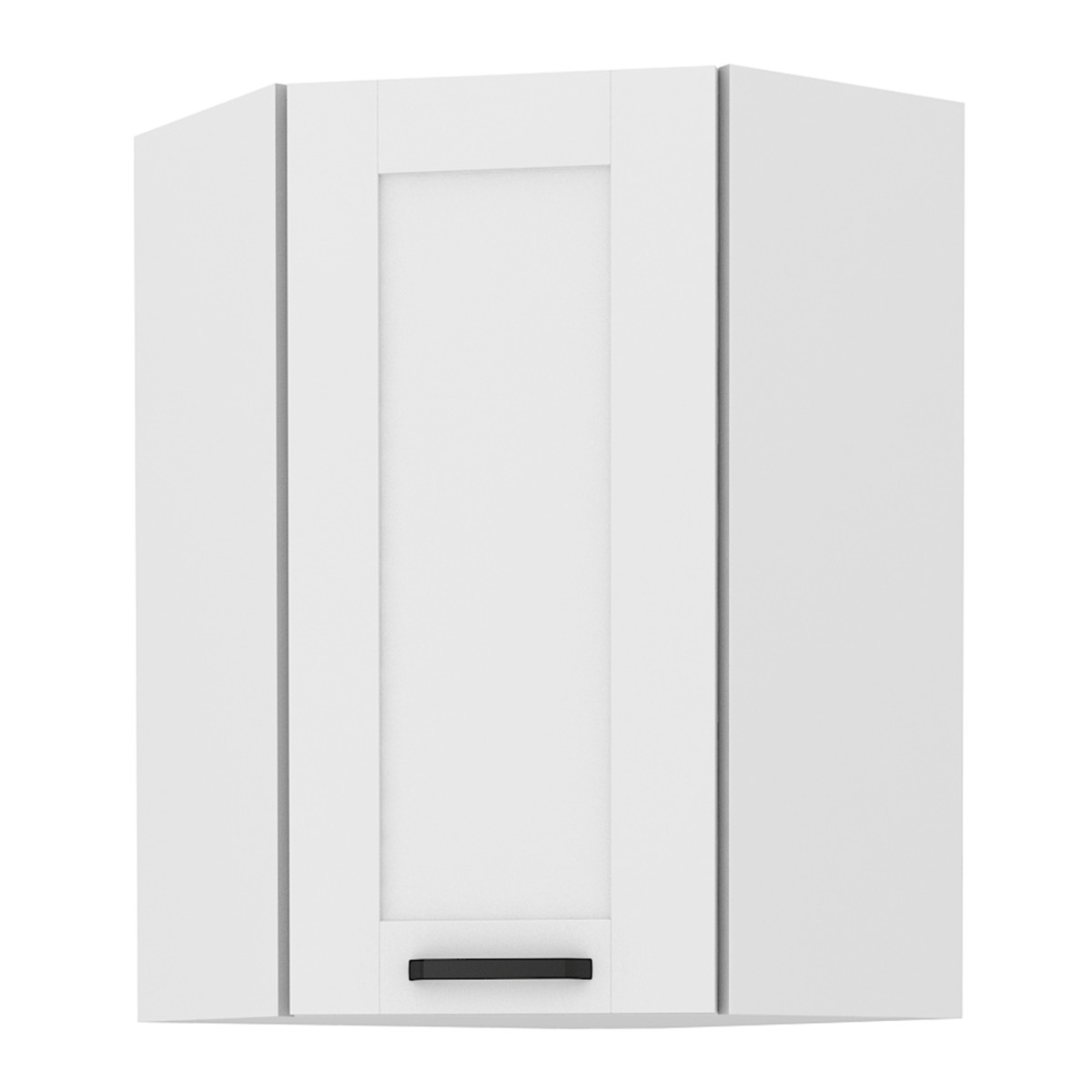 Felső szekrény sarokba, fehér, LULA 58x58 GN-90 1F (RP)