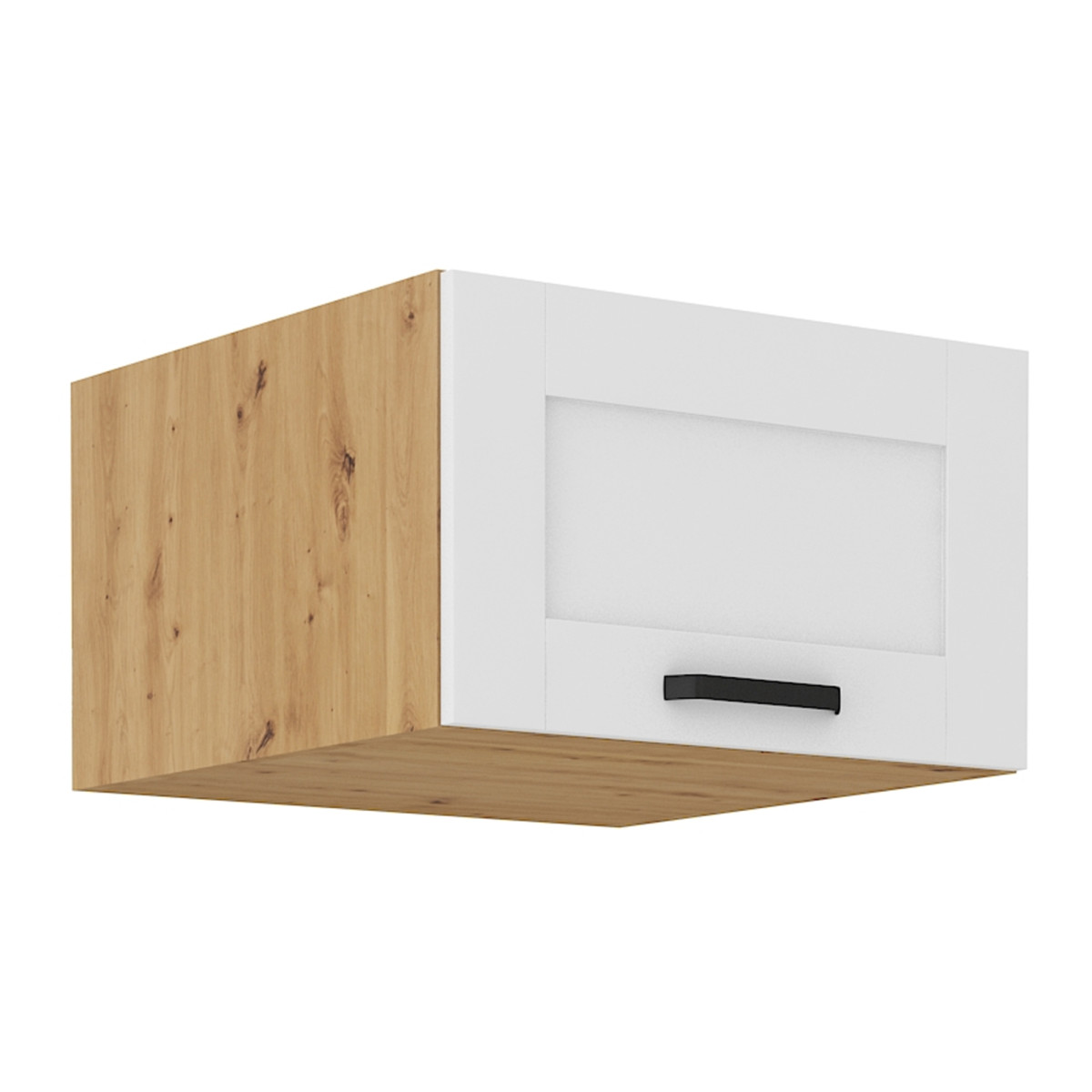 Felső szekrény, fehér/artisan tölgy, LULA 60 NAGU-36 1F (RP)