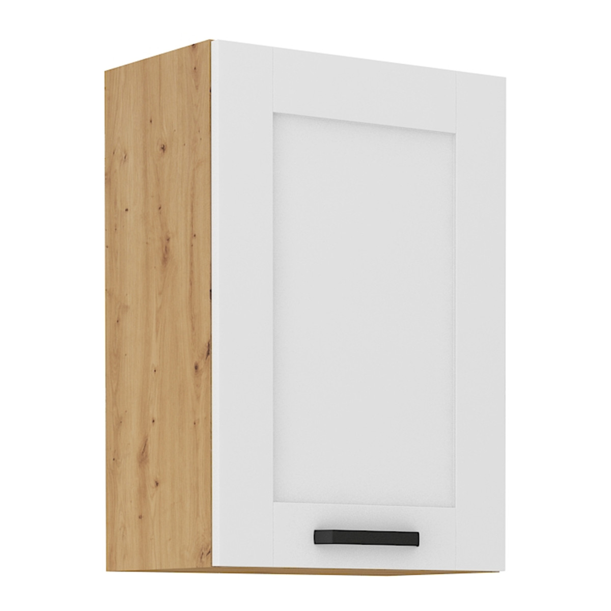 Felső szekrény, fehér/artisan tölgy, LULA 50 G-72 1F (RP)