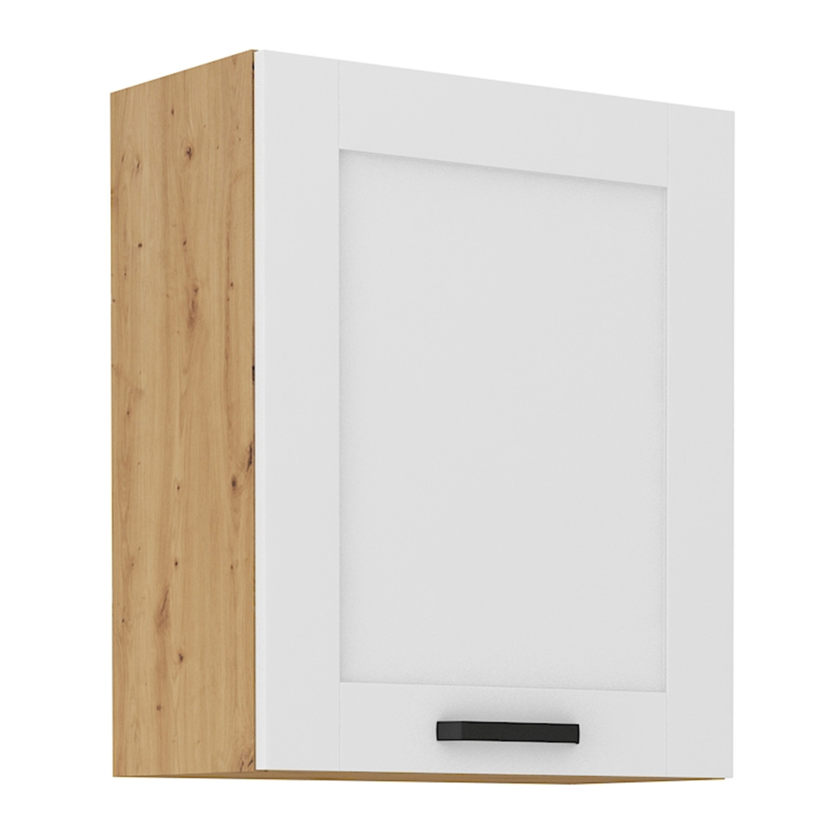 Felső szekrény, fehér/artisan tölgy, LULA 60 G-72 1F (RP)