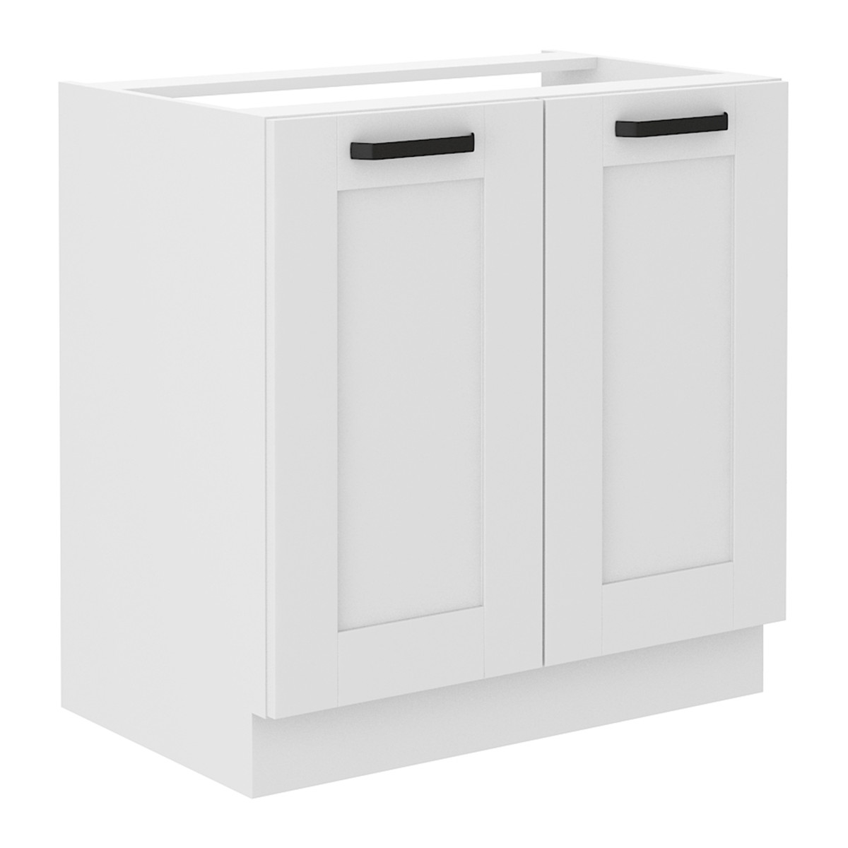 Mosogató szekrény, fehér, LULA 80 ZL 2F BB (RP)